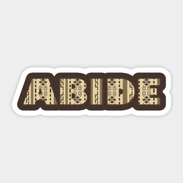 The Dude Abides Sticker by shirejedi